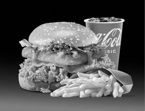 Cheesy Inferno Chicken Burger Meal