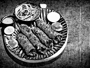 Chicken baati kebab