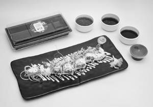 Midnight Tempura Asparagus Sushi