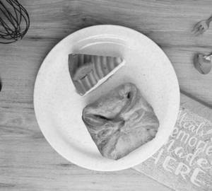Paneer puff with lotus biscoff cheese pastry