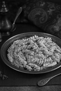 White Sauce Millet Pasta.