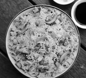 Maushroom Schezwan Fried Rice
