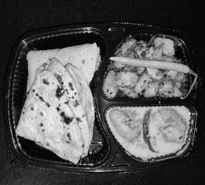 4 Tawa Roti With Aloo Jeera And Besan Kadhi Pakoda