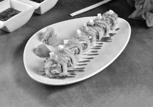 Jain Teriyaki Crispy Tofu Sushi Roll