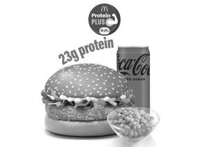 McVeggie Burger Protein Plus + Corn + Coke Zero