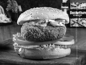 Crunchy Chicken Kebab Burger