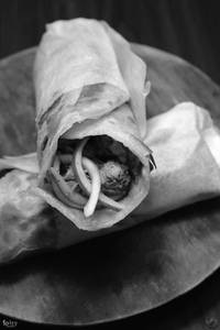 Butter chicken roll [in laccha paratha]                                                                          