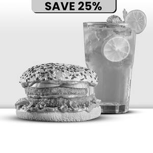 Bigg Club Veg Burger + Lime N Mint Mojito