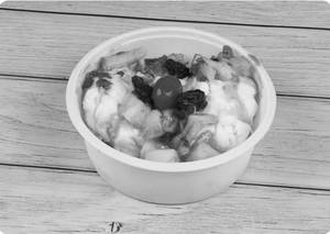 Cut Fruit With Ice-cream