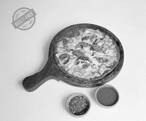 Sesame Lotus Stem Pizza