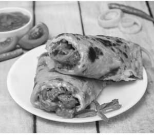 Tandoori Chicken Egg Wheat Loaded Paratha Roll
