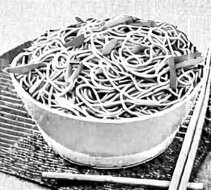 Prawns hakka noodles