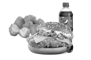Hot & Spicy Burger + Chicken Bites + Pepsi
