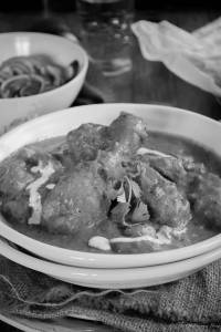 Butter chicken with bone                                                                                                      