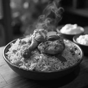 Chicken tikka biryani a