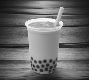 Blueberry boba shake