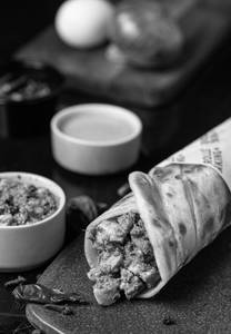Chicken Porotta Shawarma +