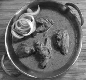 Hyderabadi Green Chicken