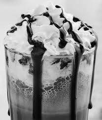 Super thick cold coffee frappe with choco chips