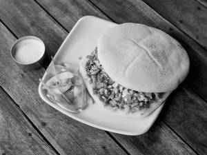 Shawarma Chicken Kuboos Plate