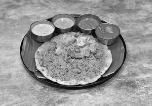 Open Butter Masala Dosa