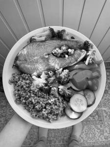 Salmon Fish Organic Rice Bowl