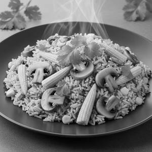 Mushroom Baby Corn Rice