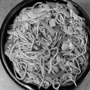 Chicken hot garlic noodles