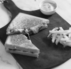 Mushroom Cheese Sando Ragi Bread