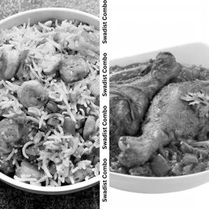 Mixed Fried Rice With Chicken Handi