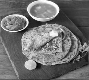 1 Pcs Paneer Paratha + 1 Pcs Allo Paratha