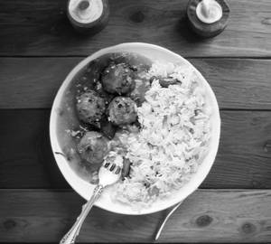 Veg Manchurian + Veg Fried Rice