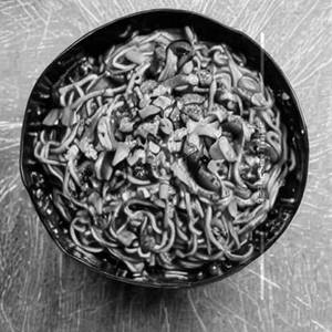 Mushroom Black Bean Pot Noodles