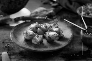 Chilli Garlic Potato Shots