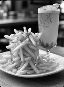 Fries With Mocktail