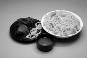 Chicken Fried Rice 450 Ml With Chicken Kabab 1 Pcs