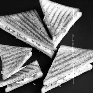White Cheese Sandwich Triple Layer
