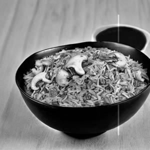 Mushroom Schezwan Fried Rice