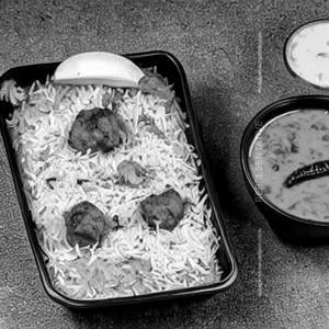 Veg sheekh kabab biryani