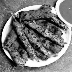 Moheni   seek kabab    [palak seek]