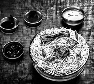 Paneer cheese biryani