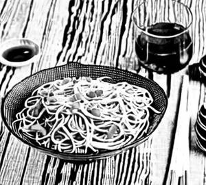 Burnt Garlic  Noodles [Prawn]