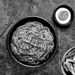 Pan Fried Pot Noodles  [Veg]