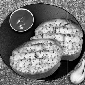 Cheese maska garlic bread