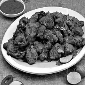 Veg afghani chicken chaap