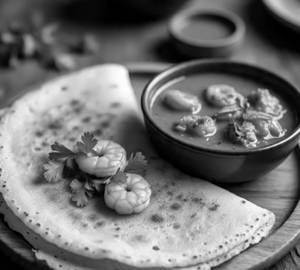 Dosa With Jaffna Prawns Curry
