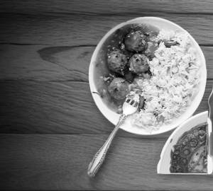 Veg Manchurian Gravy + Veg Fried Rice