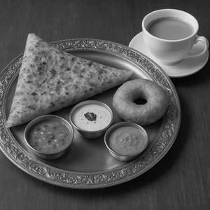 Rava Onion Masala Dosa + Vada(1pc) + Tea               