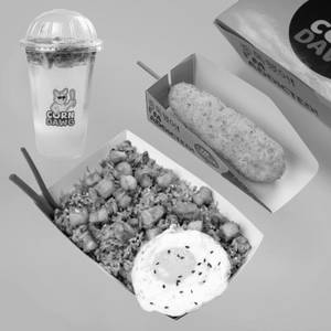 K-town Chicken Fried Rice Meal ( NV Fried Rice + Corn Dog + Beverage)