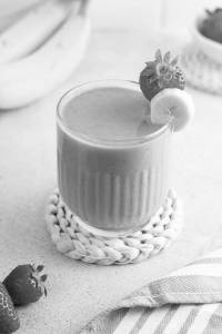 Real Strawberry Banana Thickshake